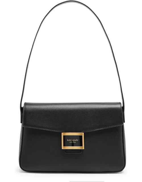 Kate Spade New York Katy Small Leather Shoulder Bag - Black