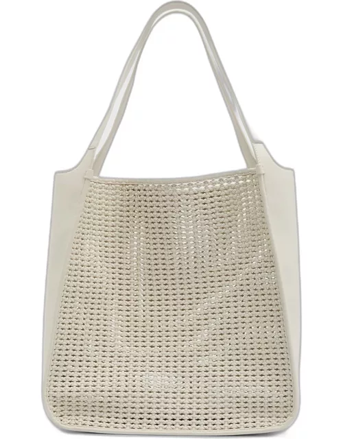 Banyan Cutout Braided Faux-Leather Tote Bag