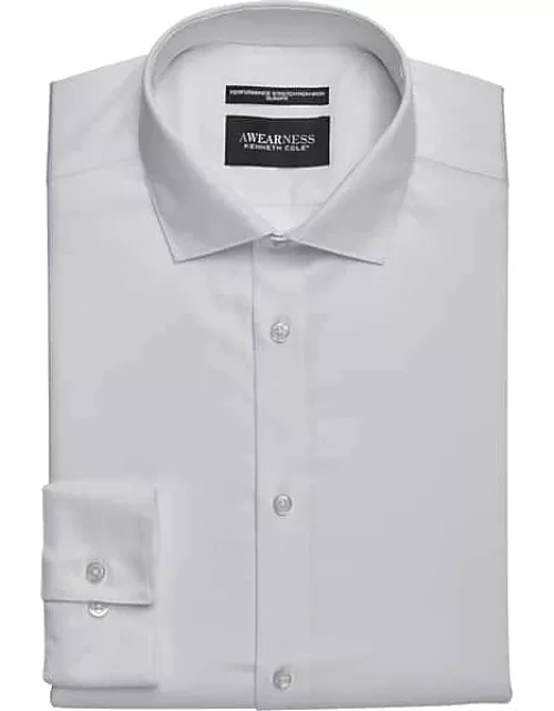 Awearness Kenneth Cole Big & Tall Men's Slim Fit Performance Dress Shirt White