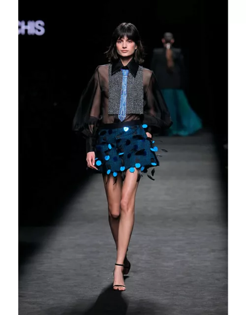 Isabel Sanchis Suwon Shirt, Skirt with Tie
