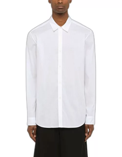 White thin-striped shirt