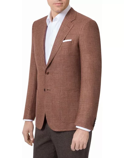 Men's Check Cashmere-Blend Sport Jacket