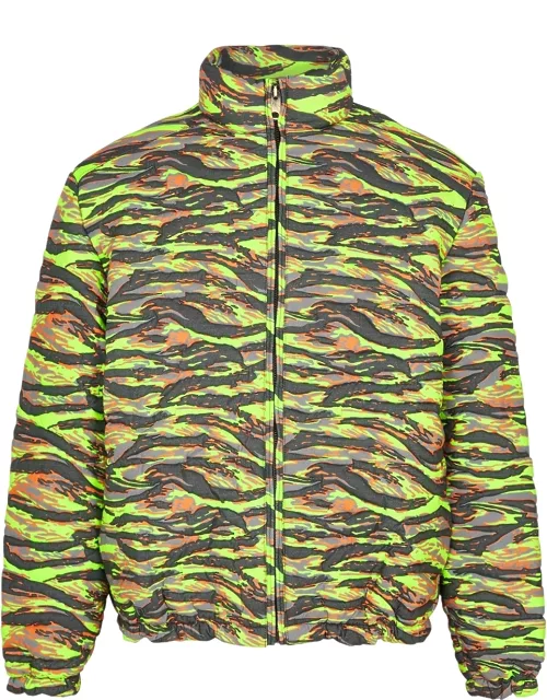 Erl Printed Quilted Cotton Jacket - Green