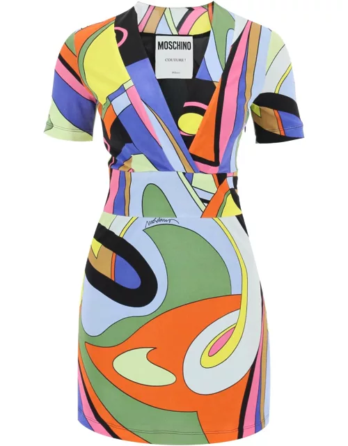 Moschino Multicolor Print Mini Dres