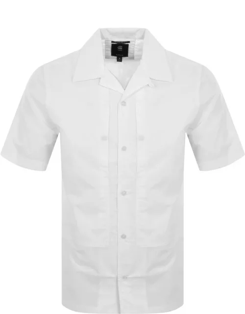 G Star Raw Workwear Short Sleeve Shirt White