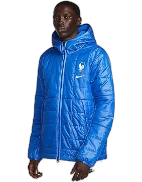 Men's Nike France National Team Insulated Fleece-Lined Hooded Jacket
