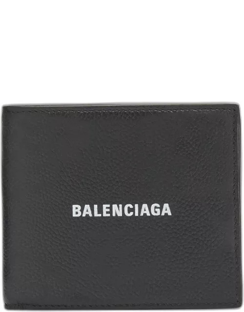 Men's Cash Square Folded Coin Wallet Used Effect