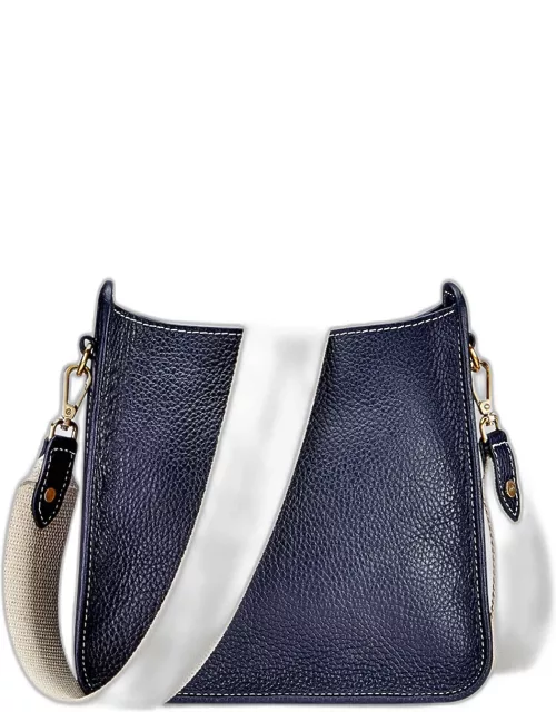 Elle Pebble Leather Crossbody Bag