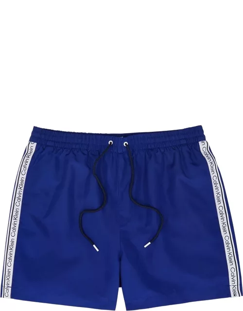 Calvin Klein Logo-jacquard Shell Swim Shorts, Shorts, Blue