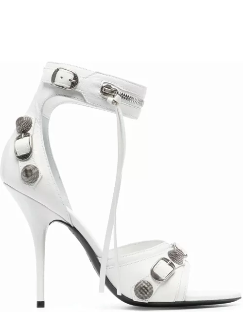 White Cagole sandals with stud