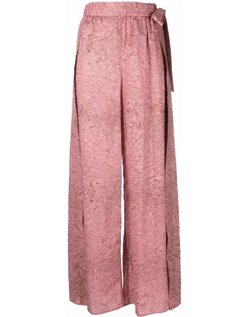 Pink wide-leg trouser