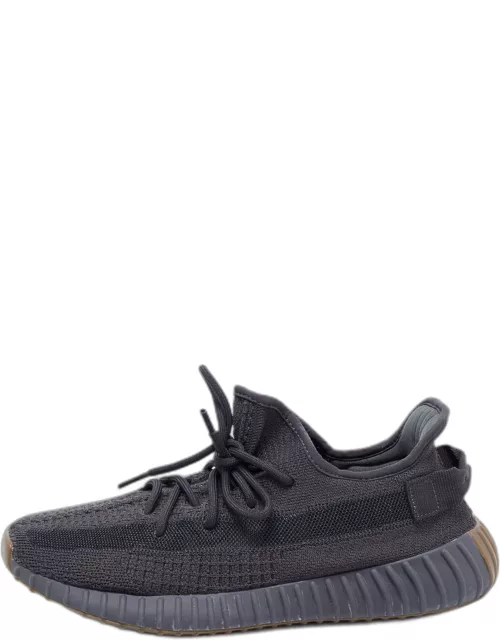 Yeezy x Adidas Black Knit Fabric Boost 350 V2 Cinder Sneaker