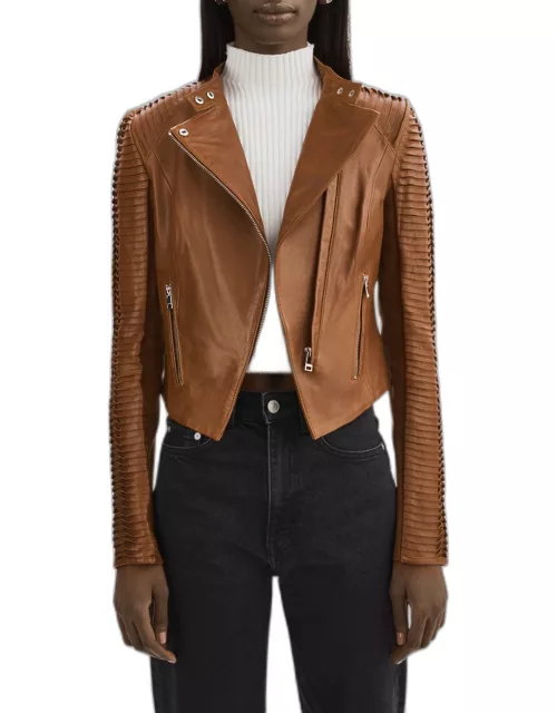 Azra Leather Moto Jacket