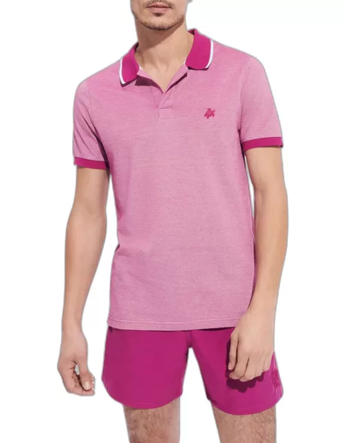 Men's Pique Changeant Polo Shirt