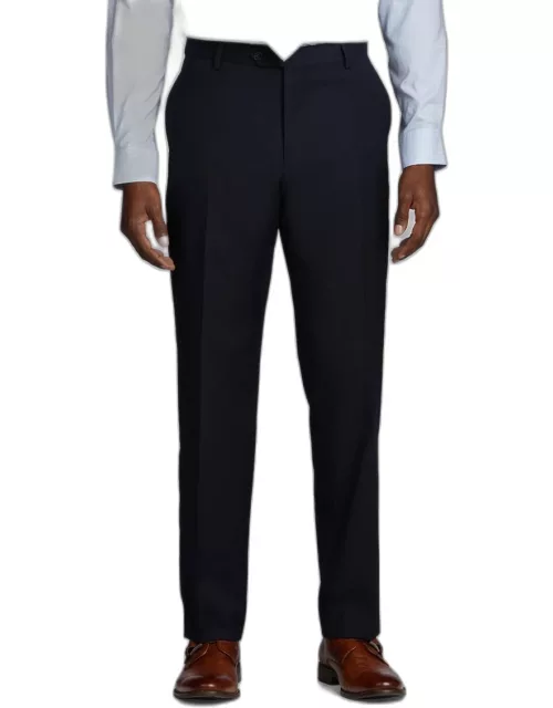 JoS. A. Bank Men's Collection Tailored Fit Suit Separates Solid Pants, Navy
