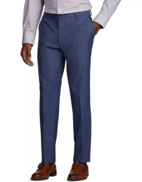 JoS. A. Bank Men's Tailored Fit Suit Separates Solid Pants, Bright Blue