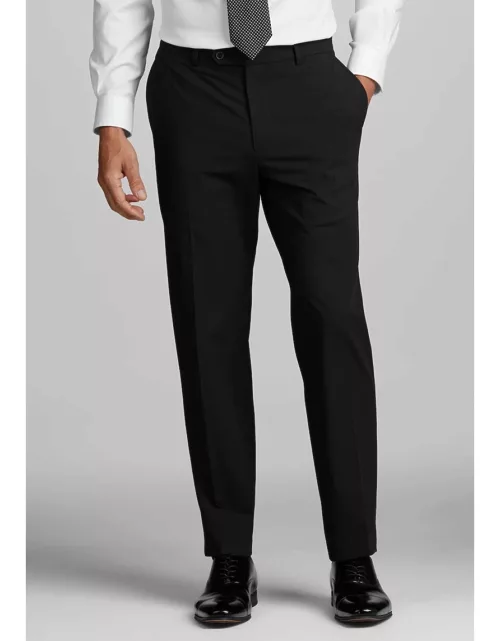 JoS. A. Bank Men's Tailored Fit Suit Separates Solid Pants, Black