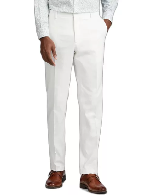 JoS. A. Bank Men's Slim Fit Suit Separates Pants, White