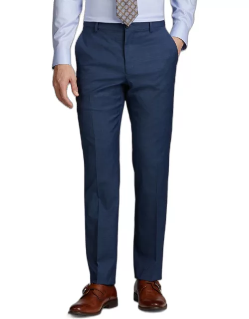 JoS. A. Bank Men's Traveler Collection 37.5 Slim Fit Dress Pants, Navy