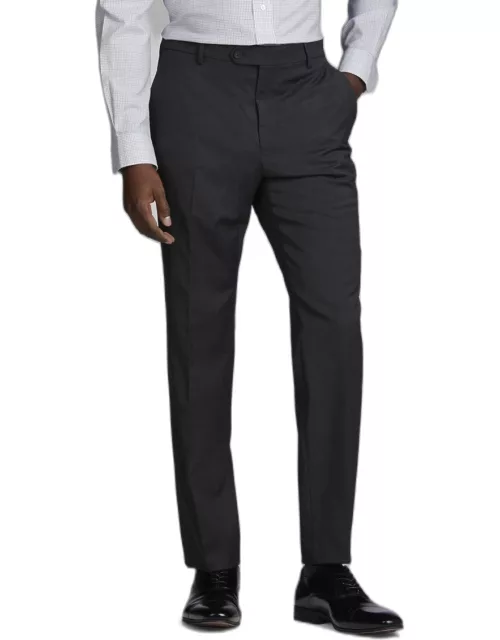 JoS. A. Bank Men's Traveler Collection Slim Fit Suit Separates Pants, Dark Grey