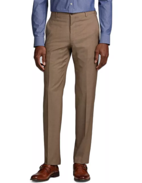 JoS. A. Bank Men's Traveler Collection Slim Fit Dress Pants, Tan