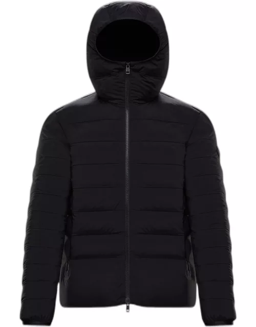 Men's Mid-Weight Nylon Hooded Puffer Jacket