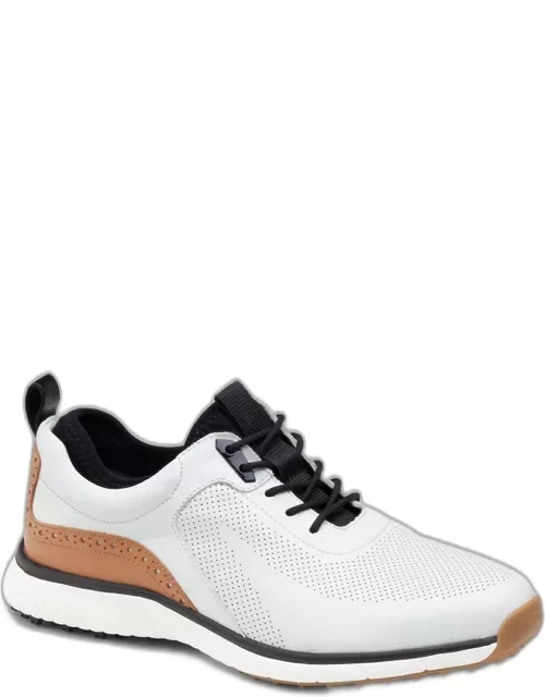 Johnston & Murphy Men's XC4 H1-Luxe Hybrid Golf Shoes, White, 8.5 D Width