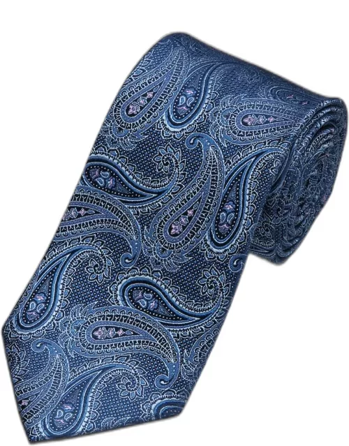 JoS. A. Bank Men's Reserve Collection Paisley Tie, Navy, One