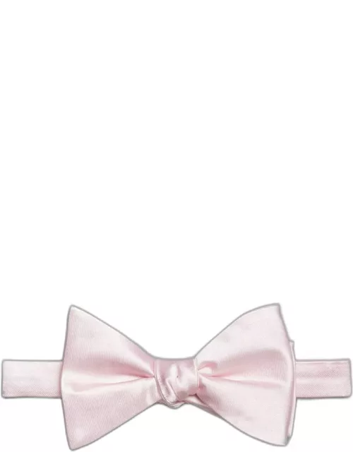 JoS. A. Bank Men's Solid Pre-Tied Bow Tie, Light Pink, One