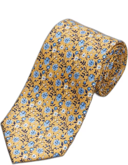 JoS. A. Bank Men's Reserve Collection Floral Tie - Long, Yellow, LONG