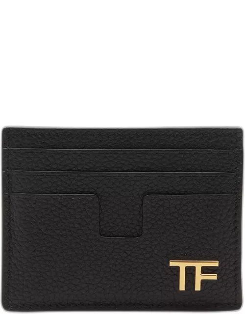 Men's T Line Leather Card Holder