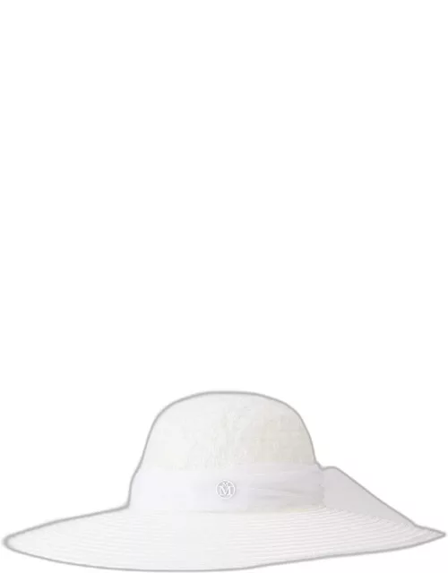 Large-Brim Blanche Bridal Hat