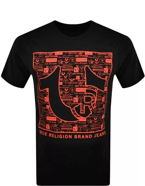 True Religion Horse Shoe Logo T Shirt Black