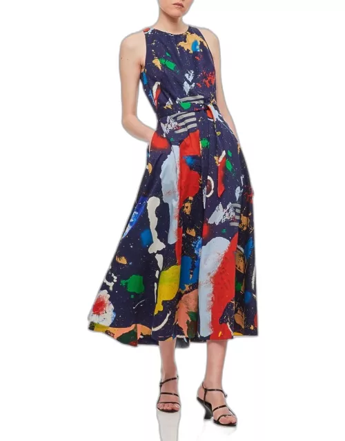 Ralph Lauren Collection Printed Midi Dress Multicolor