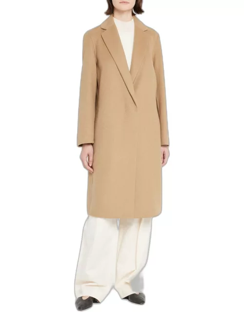 Classic Straight Wool-Blend Coat