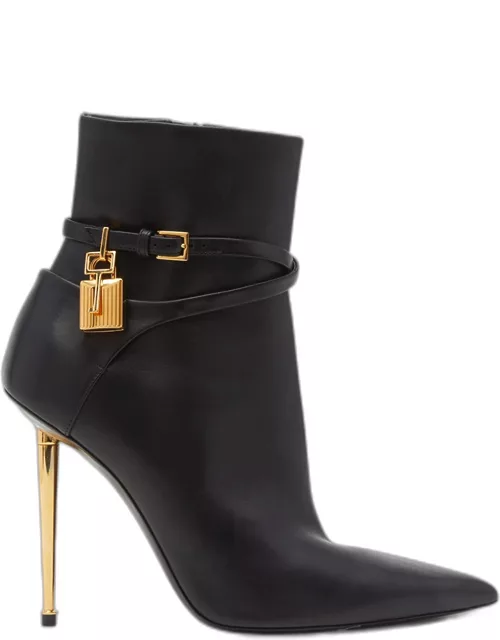 Lock 105mm Leather Ankle Bootie