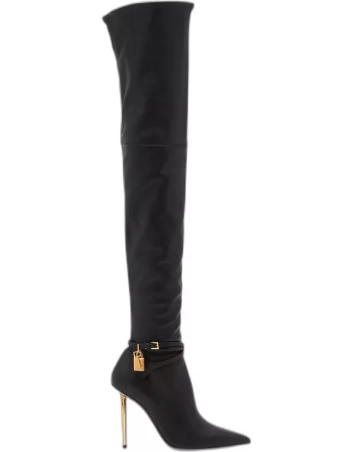 Lock 105mm Leather Over-The-Knee Boot