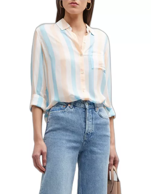Josephine Striped Button-Front Shirt