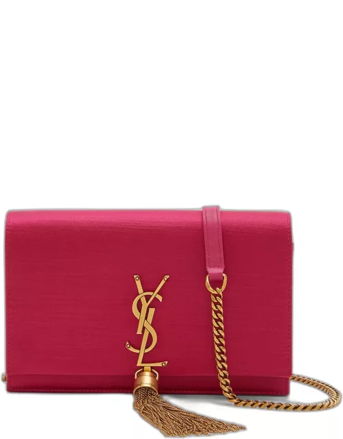 Kate Small Tassel YSL Wallet on Chain in Satin