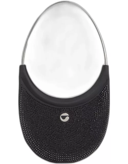 Swipe Crystal-Embellish Ring Top-Handle Bag