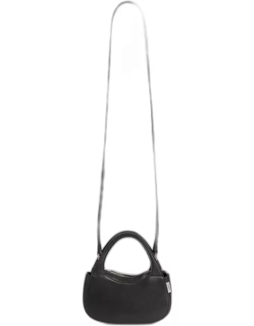 Swipe Micro Zip Leather Crossbody Bag