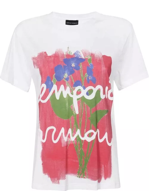 Emporio Armani Printed Cotton T-shirt