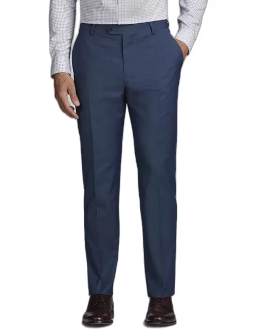 JoS. A. Bank Men's Traveler Collection 37.5 Tailored Fit Dress Pants, Navy