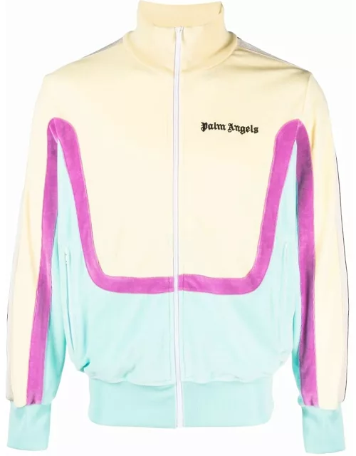 Palm Angels colour-block logo-print track jacket