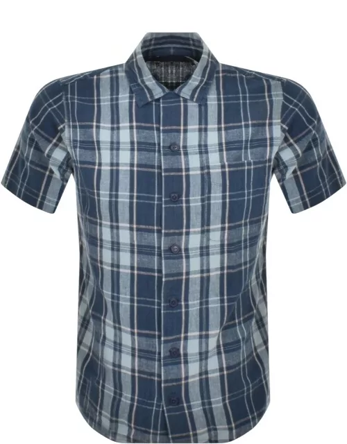 Ralph Lauren Check Short Sleeved Shirt Blue