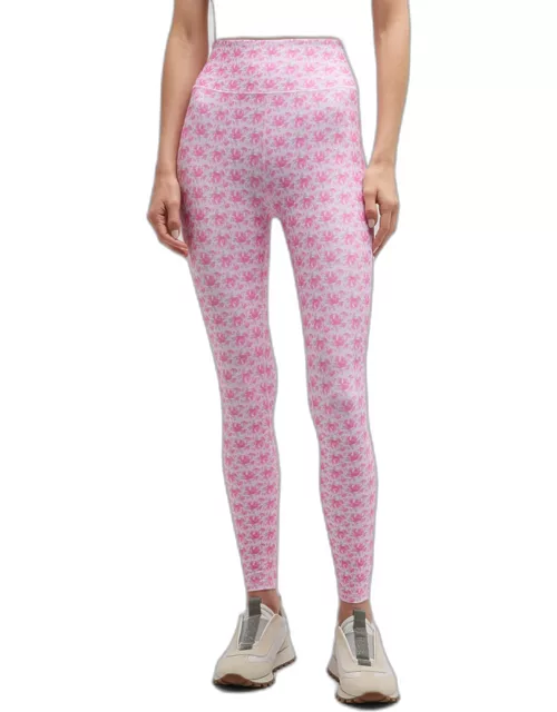 Postiana Floral-Print Lace-Up Legging