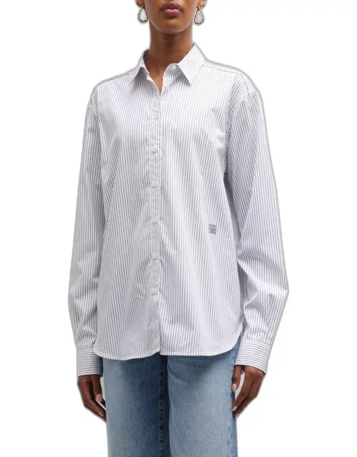 Stripe Signature Cotton Button Down Shirt