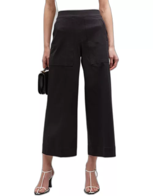 On-The-Go Wide-Leg Cotton Pant