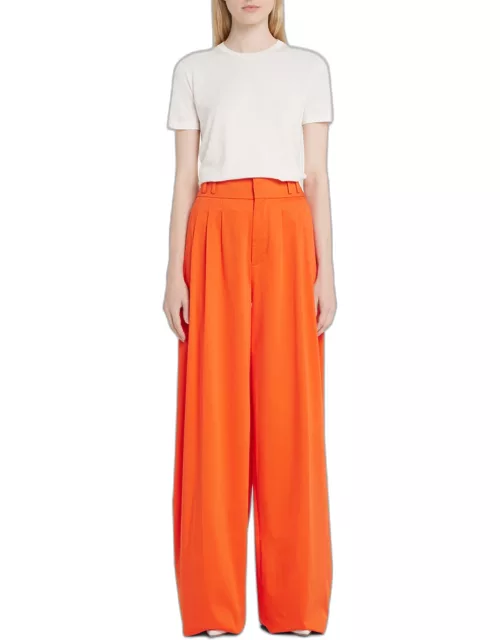 Tyr Wide-Leg Pleated Pant