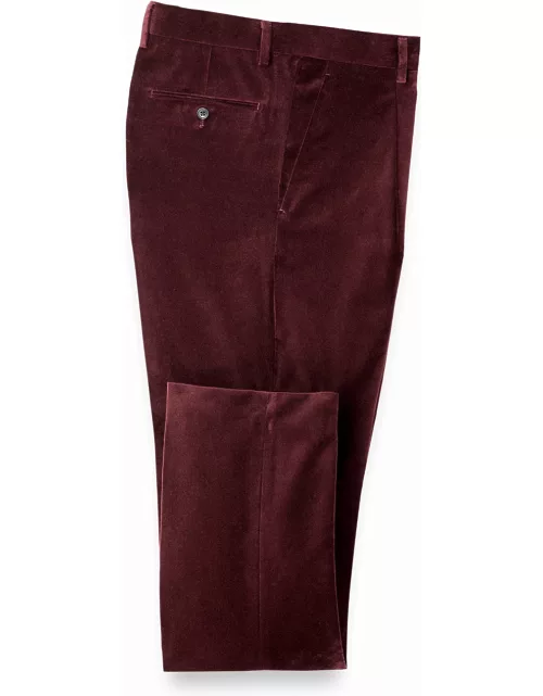 Cotton Velvet Single-pleat Suit Pant